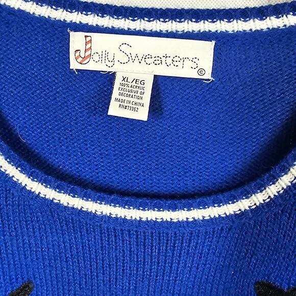 Jolly Sweaters Holiday Xmas Sweater Reindeer "Bro, Where's the Party?" Men's XL0 - Picture 4 of 6